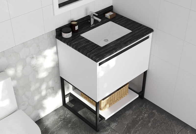 Laviva 313SQ1H-30 Forever 30" Single Hole Countertop with Rectangular Ceramic Sink (image 3)