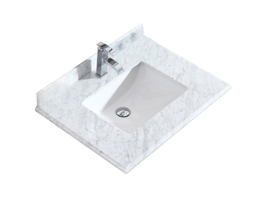 Laviva 313SQ1H-30 Forever 30" Single Hole Countertop with Rectangular Ceramic Sink