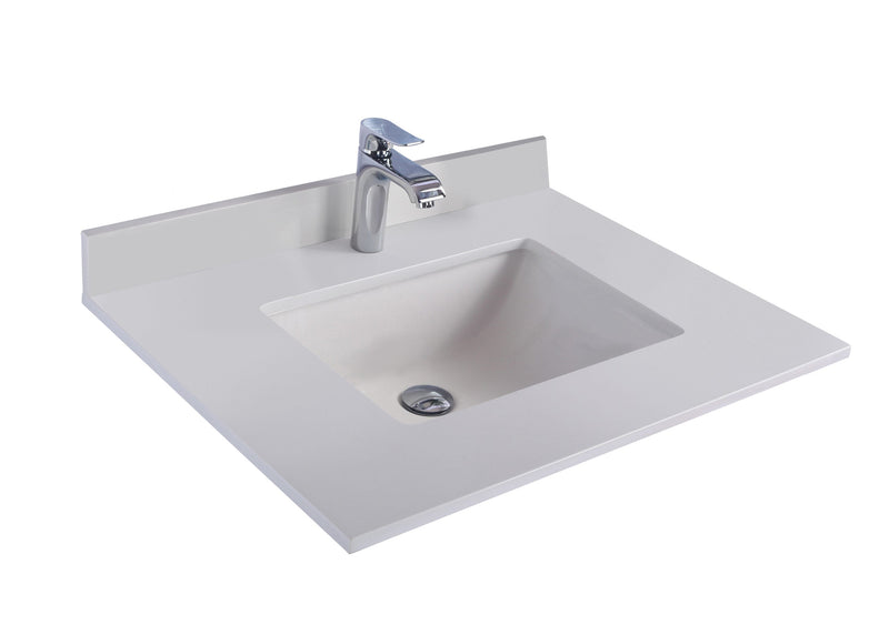 Laviva 313SQ1H-30 Forever 30" Single Hole Countertop with Rectangular Ceramic Sink (image 5)