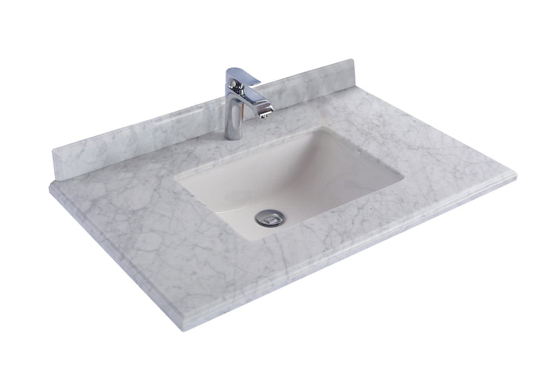 Laviva 313SQ1H-36 Forever 36" Single Hole Countertop with Rectangular Ceramic Sink (image 4)