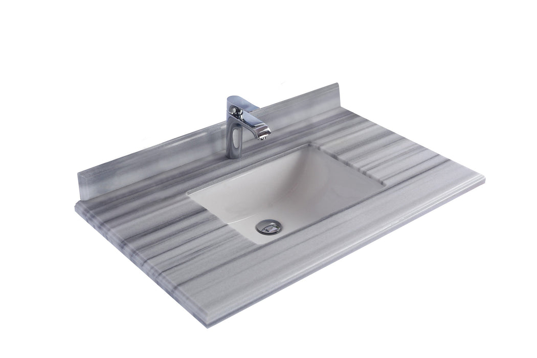 Laviva 313SQ1H-36 Forever 36" Single Hole Countertop with Rectangular Ceramic Sink