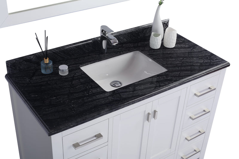 Laviva 313SQ1H-48 Forever 48" Single Hole Countertop with Rectangular Ceramic Sink (image 3)