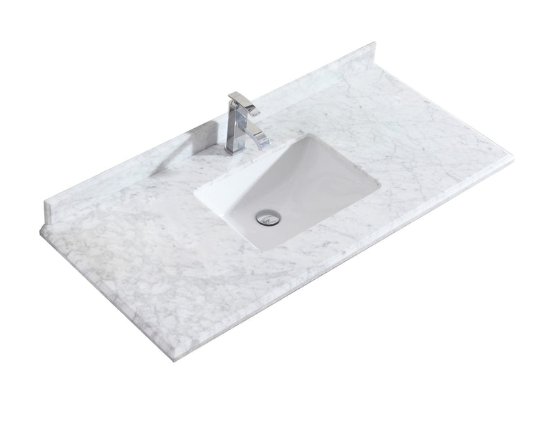 Laviva 313SQ1H-48 Forever 48" Single Hole Countertop with Rectangular Ceramic Sink (image 4)