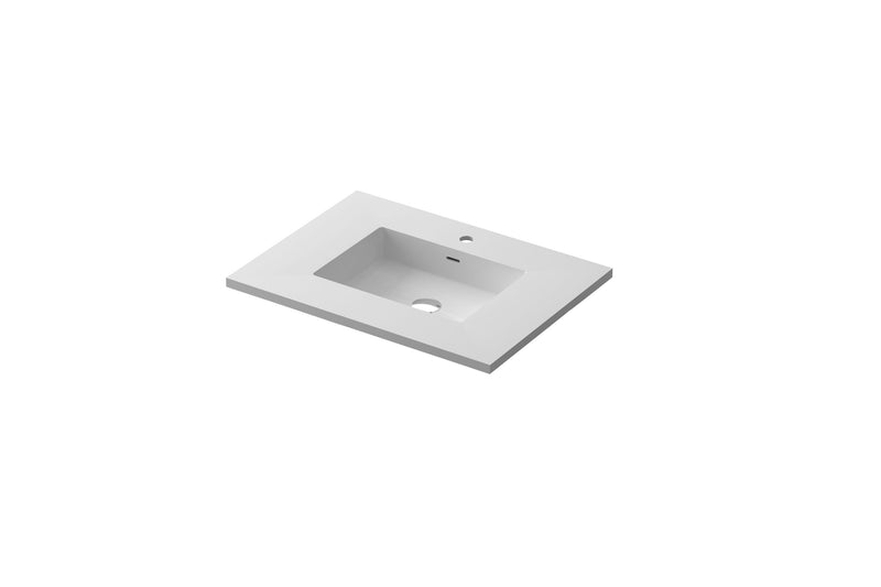 Laviva 313SQ1HSS-30 Forever VIVA Stone 30" Solid Surface Countertop with Integrated Sink