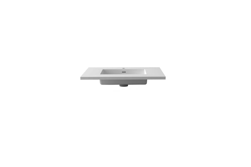 Laviva 313SQ1HSS-30 Forever VIVA Stone 30" Solid Surface Countertop with Integrated Sink (image 3)