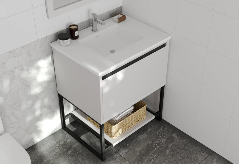 Laviva 313SQ1HSS-30 Forever VIVA Stone 30" Solid Surface Countertop with Integrated Sink (image 4)