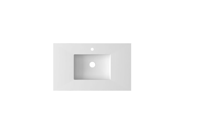Laviva 313SQ1HSS-36 Forever VIVA Stone 36" Solid Surface Countertop with Integrated Sink (image 2)