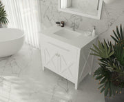 Laviva 313SQ1HSS-36 Forever VIVA Stone 36" Solid Surface Countertop with Integrated Sink (image 4)