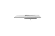 Laviva 313SQ1HSS-36R-MW Forever VIVA Stone 36" Solid Surface Countertop with Right Offset Integrated Sink (image 3)