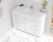 Laviva 313SQ1HSS-48 Forever VIVA Stone 48" Solid Surface Countertop with Integrated Sink (image 4)