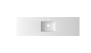 Laviva 313SQ1HSS-66 Forever VIVA Stone 66" Solid Surface Countertop with Single Integrated Sink (image 2)