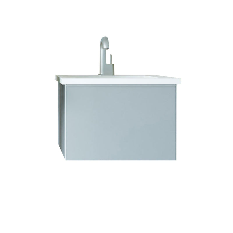 Laviva 313VTR-24FG Vitri 24" Bathroom Vanity with VIVA Stone Solid Surface Countertop