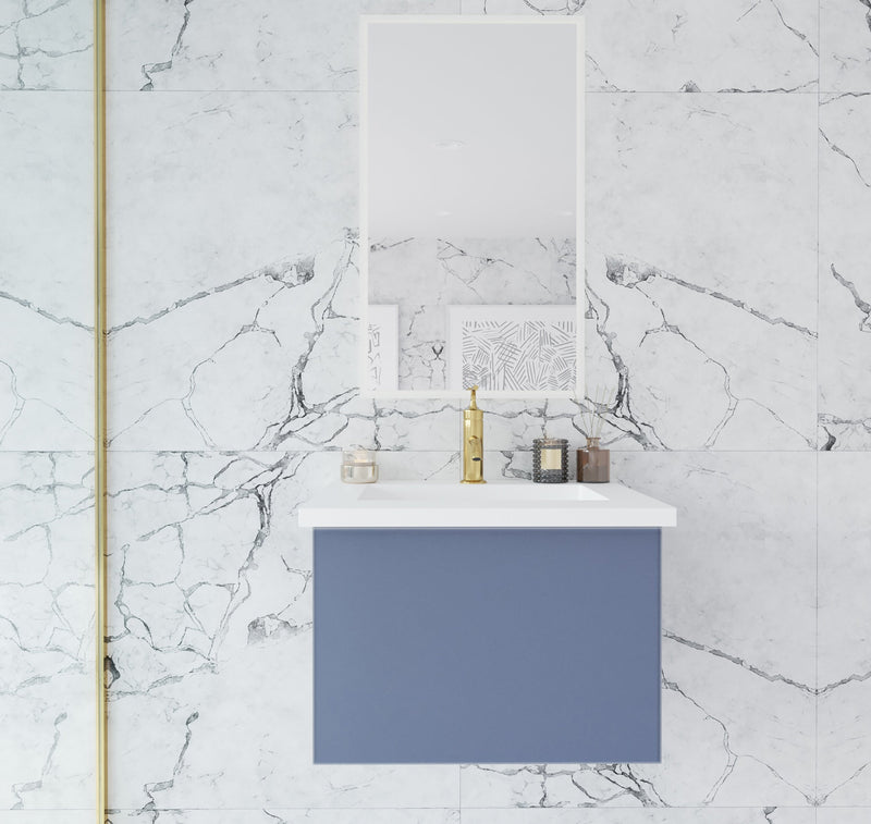 Laviva 313VTR-24NB Vitri 24" Bathroom Vanity with VIVA Stone Solid Surface Countertop (image 2)