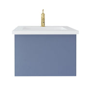 Laviva 313VTR-24NB Vitri 24" Bathroom Vanity with VIVA Stone Solid Surface Countertop