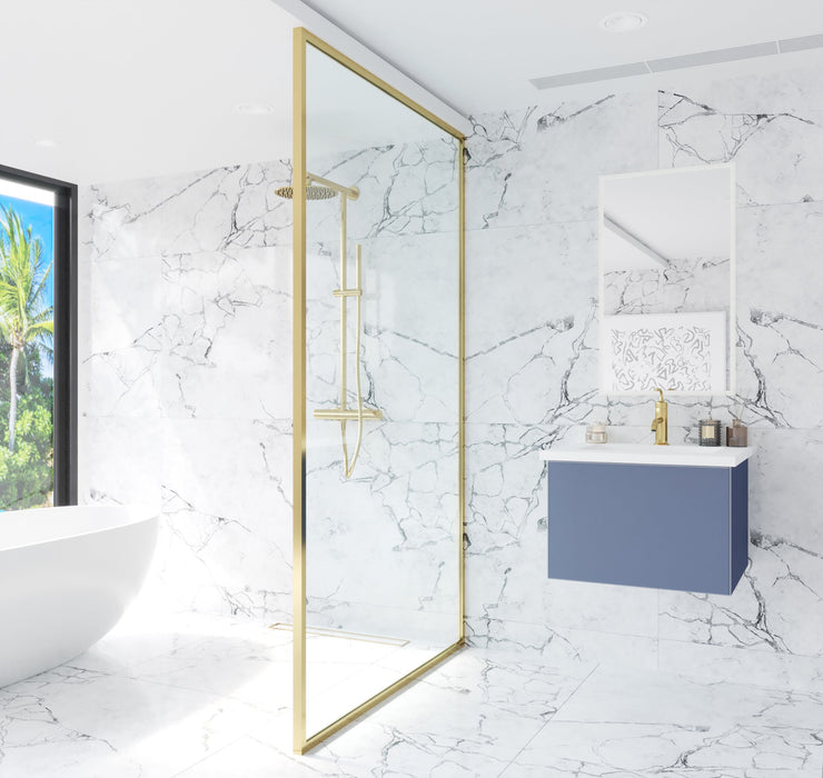 Laviva 313VTR-24NB Vitri 24" Bathroom Vanity with VIVA Stone Solid Surface Countertop