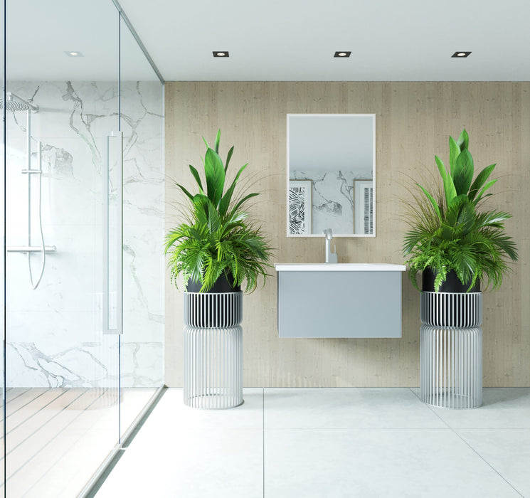 Laviva 313VTR-30FG Vitri 30" Bathroom Vanity with VIVA Stone Solid Surface Countertop