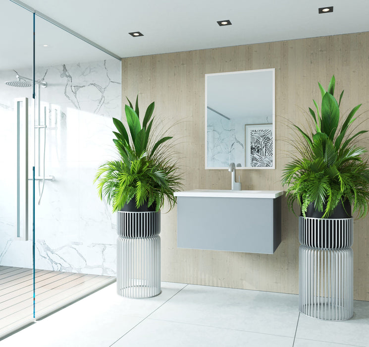 Laviva 313VTR-30FG Vitri 30" Bathroom Vanity with VIVA Stone Solid Surface Countertop