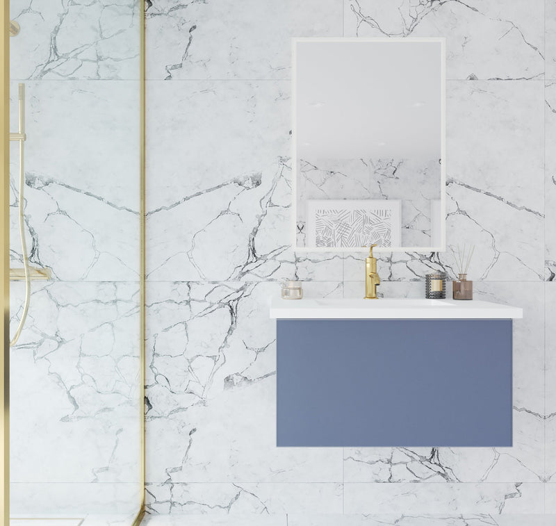 Laviva 313VTR-30NB Vitri 30" Bathroom Vanity with VIVA Stone Solid Surface Countertop (image 2)