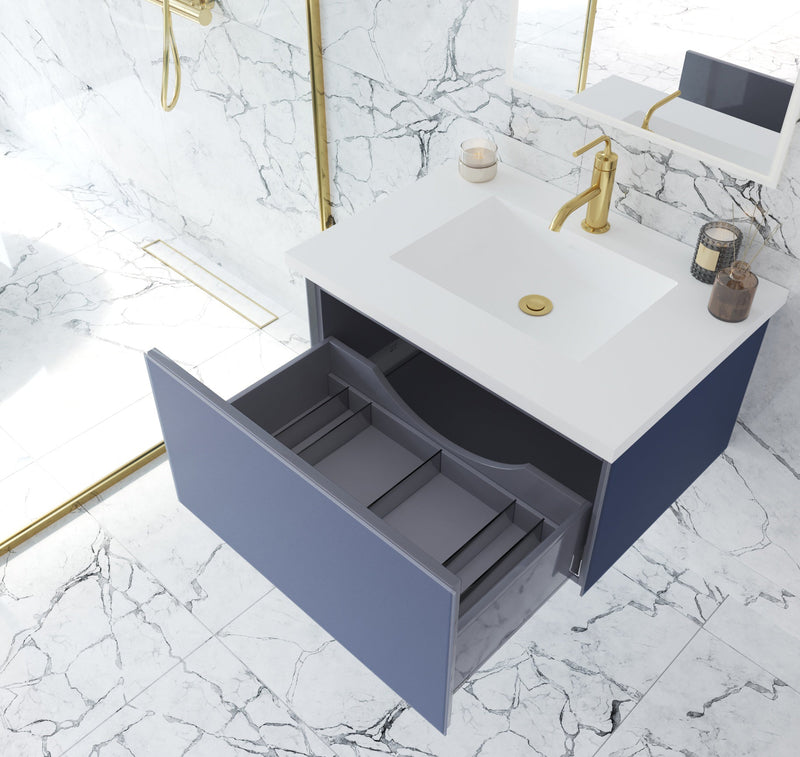 Laviva 313VTR-30NB Vitri 30" Bathroom Vanity with VIVA Stone Solid Surface Countertop (image 4)