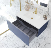 Laviva 313VTR-36NB Vitri 36" Bathroom Vanity with VIVA Stone Solid Surface Countertop (image 4)