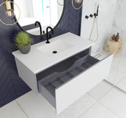Laviva 313VTR-42CW Vitri 42" Bathroom Vanity with VIVA Stone Solid Surface Countertop (image 4)