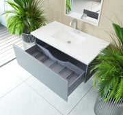 Laviva 313VTR-42FG Vitri 42" Bathroom Vanity with VIVA Stone Solid Surface Countertop (image 4)