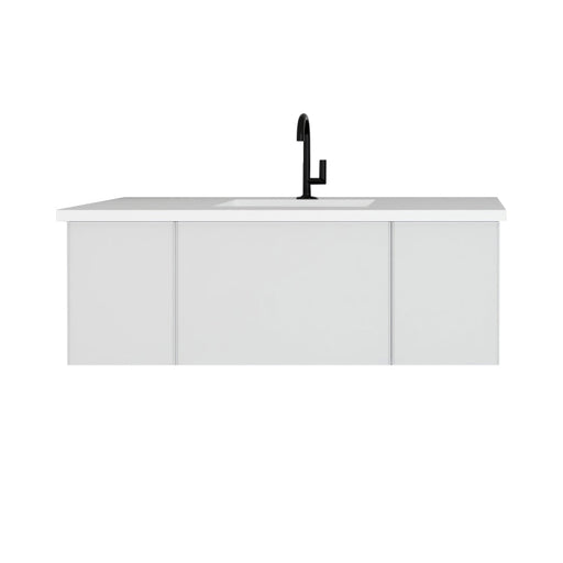Laviva 313VTR-48CW Vitri 48" Bathroom Vanity with VIVA Stone Solid Surface Countertop