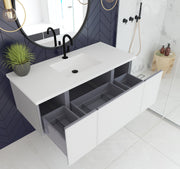 Laviva 313VTR-48CW Vitri 48" Bathroom Vanity with VIVA Stone Solid Surface Countertop (image 4)