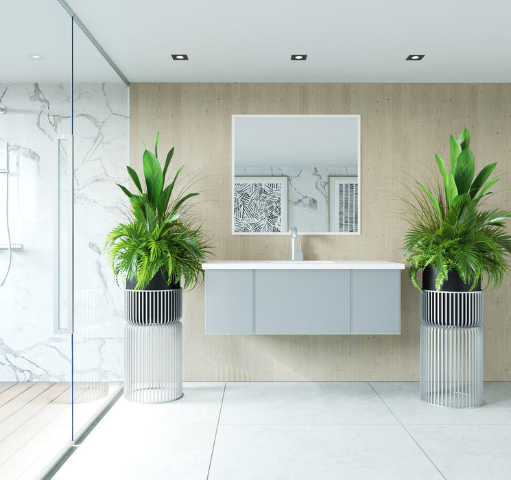 Laviva 313VTR-48FG Vitri 48" Bathroom Vanity with VIVA Stone Solid Surface Countertop