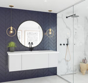 Laviva 313VTR-54CW Vitri 54" Bathroom Vanity with VIVA Stone Solid Surface Countertop (image 3)