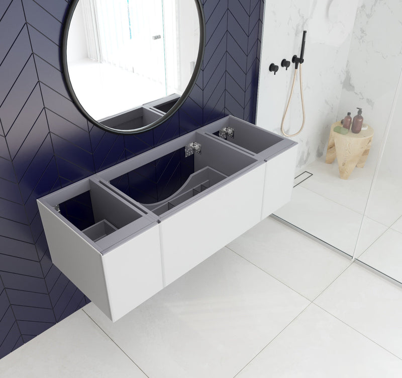 Laviva 313VTR-54 Vitri 54" Wall Hung Bathroom Vanity Cabinet (image 2)