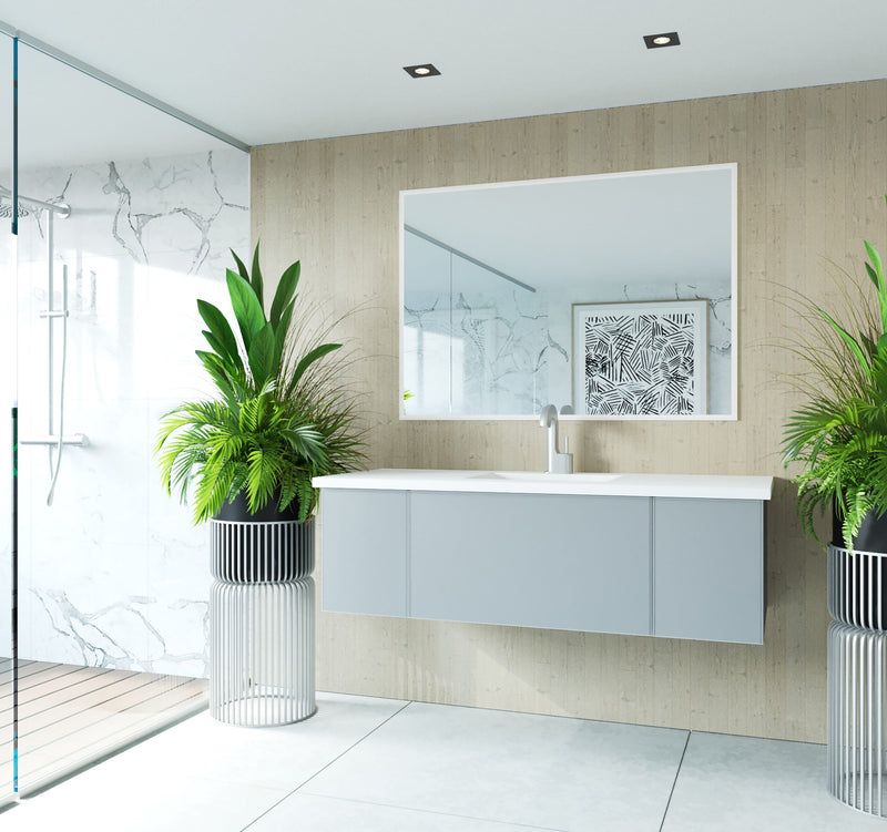 Laviva 313VTR-54FG Vitri 54" Bathroom Vanity with VIVA Stone Solid Surface Countertop (image 3)