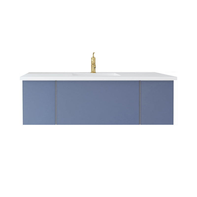 Laviva 313VTR-54NB Vitri 54" Bathroom Vanity with VIVA Stone Solid Surface Countertop