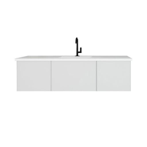 Laviva 313VTR-60CCW Vitri 60" Single Sink Bathroom Vanity with VIVA Stone Solid Surface Countertop