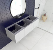 Laviva 313VTR-60C Vitri 60" Single Sink Wall Hung Bathroom Vanity Cabinet (image 2)