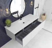 Laviva 313VTR-60C Vitri 60" Single Sink Wall Hung Bathroom Vanity Cabinet (image 3)