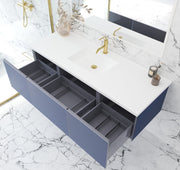 Laviva 313VTR-60CNB Vitri 60" Single Sink Bathroom Vanity with VIVA Stone Solid Surface Countertop (image 4)