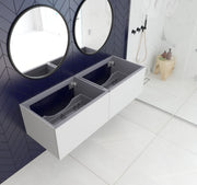 Laviva 313VTR-60D Vitri 60" Double Sink Wall Hung Bathroom Vanity Cabinet (image 2)