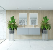 Laviva 313VTR-60DFG Vitri 60" Double Sink Bathroom Vanity with VIVA Stone Solid Surface Countertop (image 2)