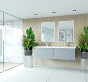 Laviva 313VTR-60DFG Vitri 60" Double Sink Bathroom Vanity with VIVA Stone Solid Surface Countertop (image 3)