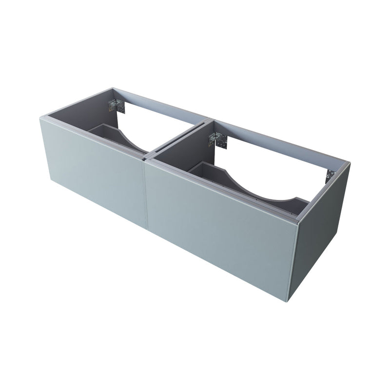Laviva 313VTR-60D Vitri 60" Double Sink Wall Hung Bathroom Vanity Cabinet (image 5)