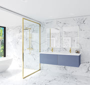 Laviva 313VTR-60DNB Vitri 60" Double Sink Bathroom Vanity with VIVA Stone Solid Surface Countertop (image 3)