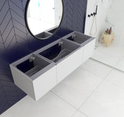 Laviva 313VTR-66 Vitri 66" Single Sink Wall Hung Bathroom Vanity Cabinet (image 2)