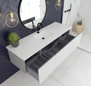 Laviva 313VTR-66 Vitri 66" Single Sink Wall Hung Bathroom Vanity Cabinet (image 3)