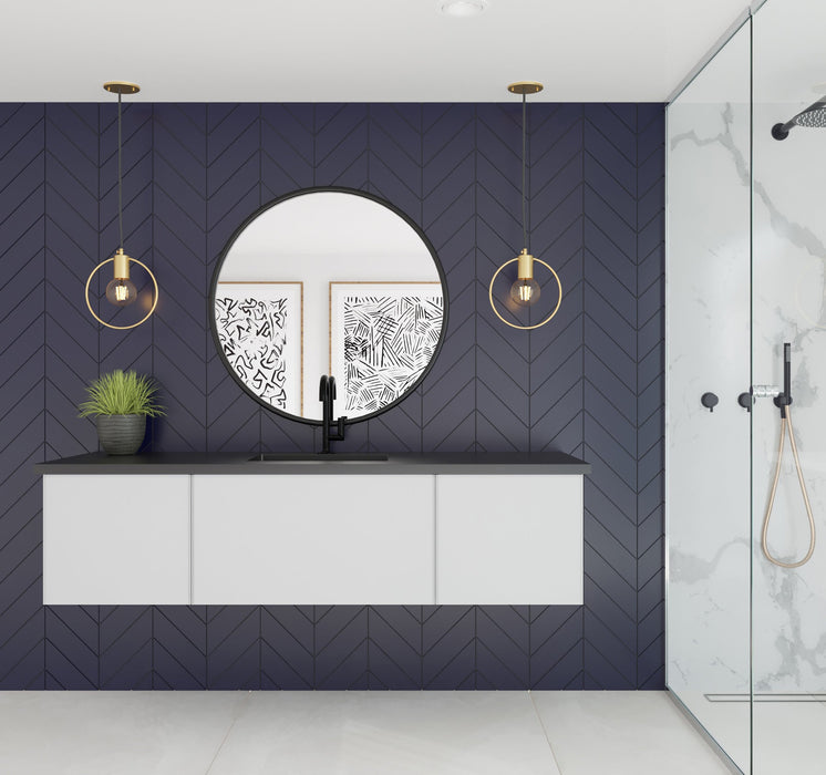 Laviva 313VTR-66 Vitri 66" Single Sink Wall Hung Bathroom Vanity Cabinet