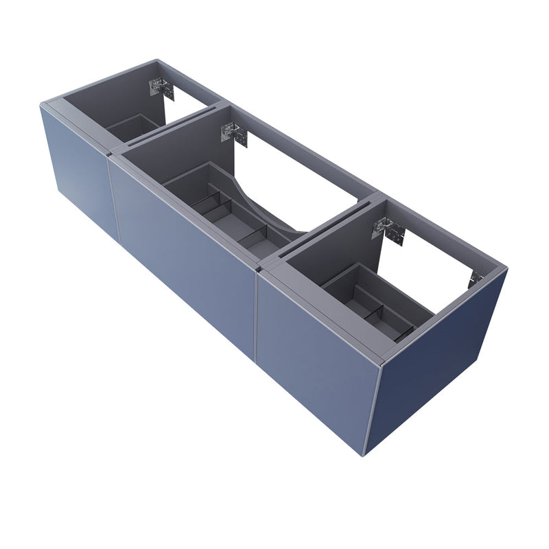 Laviva 313VTR-66 Vitri 66" Single Sink Wall Hung Bathroom Vanity Cabinet (image 6)