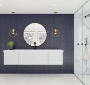 Laviva 313VTR-72CCW Vitri 72" Single Sink Bathroom Vanity with VIVA Stone Solid Surface Countertop (image 2)