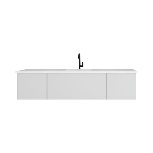 Laviva 313VTR-72CCW Vitri 72" Single Sink Bathroom Vanity with VIVA Stone Solid Surface Countertop
