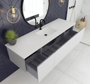 Laviva 313VTR-72C Vitri 72" Single Sink Wall Hung Bathroom Vanity Cabinet (image 3)