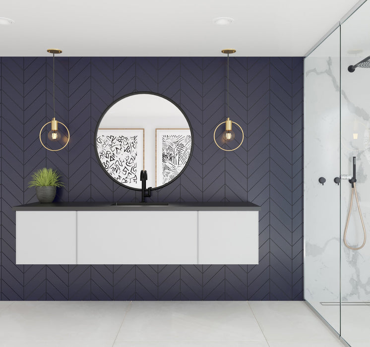 Laviva 313VTR-72C Vitri 72" Single Sink Wall Hung Bathroom Vanity Cabinet